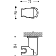 Soporte ducha tres orientable redondo cromo 299.639.01