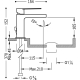 Monomando lavabo tres class maneta 152mm cromo 205.103.01.d con desagÜe automatico