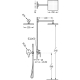 Monomando kit ducha tres class empotrado cromado 205.180.02