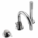 Monomando baÑera repisa tres exclusive study maneta cromo 26215001