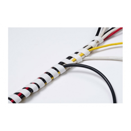 Espiral recoge cables blanca