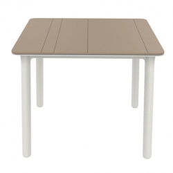 Mesa noa 90x90 cm arena blanco