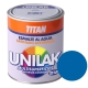 Esmalte al agua unilak titan satinado azul luminoso 750 ml