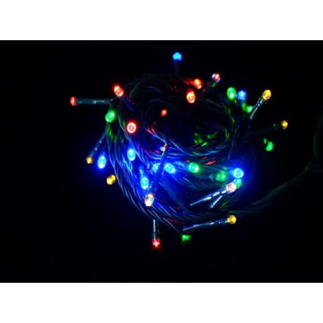 Luces led navidad 100 fijas multicolor 35866