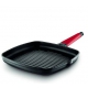 Grill asador castey inductia 27x27 cm rojo