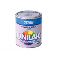 Esmalte al agua unilak titan mate negro 750 ml