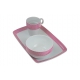 Bandeja porcelana ambit farr mini topos rosa