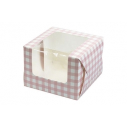 Caja cupcakes culpitt rosa vichy