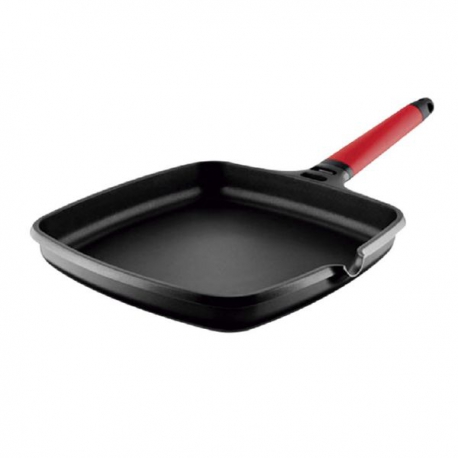 Asador castey inductia 27x27 cm rojo