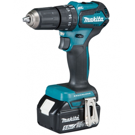 Taladro bateria percutor makita dhp483z 18v 5,0ah 1,6kg bl combinado