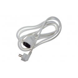 Prolongador cable 3 x 1.5mm blanco- 2 metros