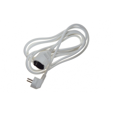 Prolongador cable 3 x 1.5mm blanco- 2 metros