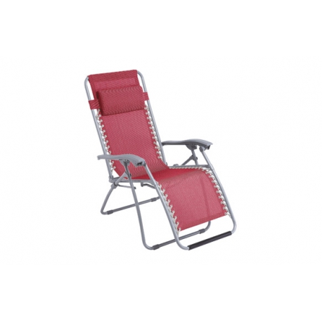 Sillon relax plegable fibreline alco cojin rojo