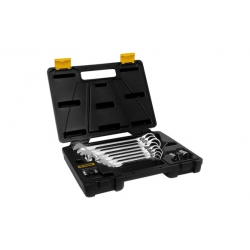 Juego llaves combinadas carraca ironside cromo vanadio 12 uni