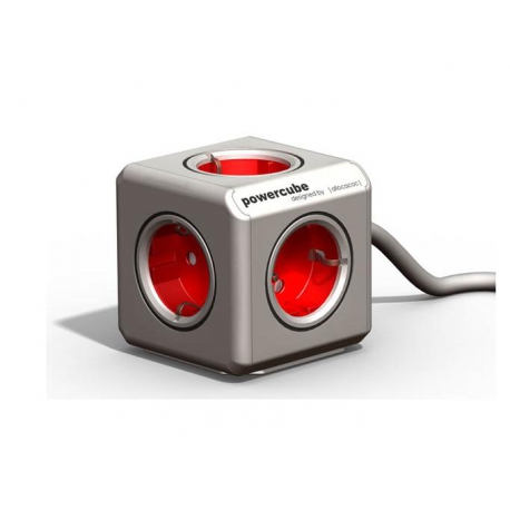 Ladron power cube con alargador rojo