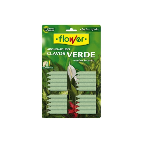 Abono clavos verdes flower 20 unidades