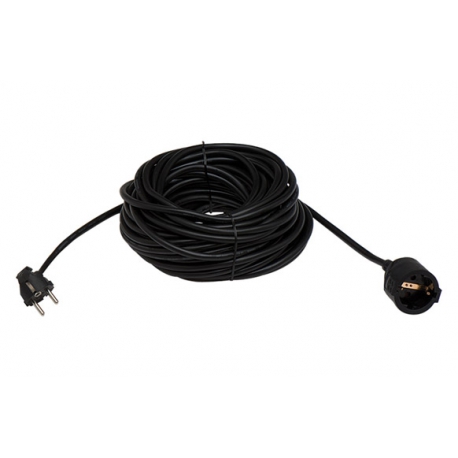 Prolongador cable 3 x1,5 mm negro 16a- 3 metros