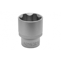 Llave vaso 1/2 cv ironside 18 mm satinado