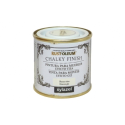 Pintura efecto tiza chalky xylazel 125 ml blanco antiguo