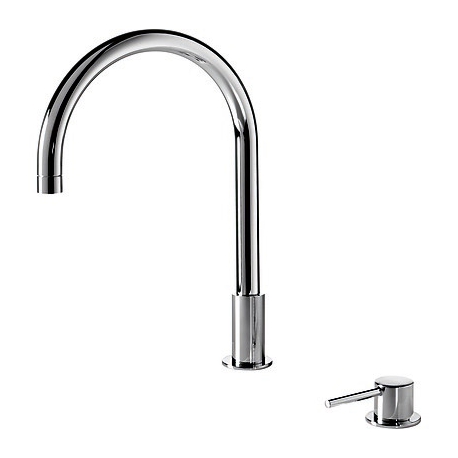 Monomando lavabo repisa tres exclusive study 373mm cromo 26110501