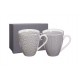 Taza mug porcelana nippon grey 2 unidades 300 ml