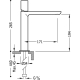 Monomando lavabo tres max-tres volante 265 mm cromo 061.203.04