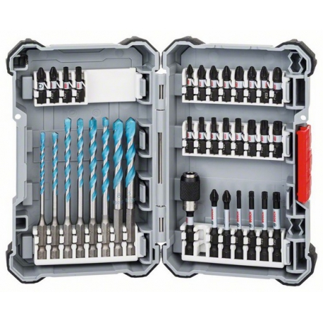 Juego de brocas de 35 piezas bosch impact metal multiconstruccion