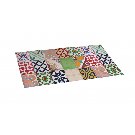 Alfombra vinilica 50 x 110 mosaico color