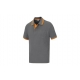 Polo pique m/corta elite stretch gris tm