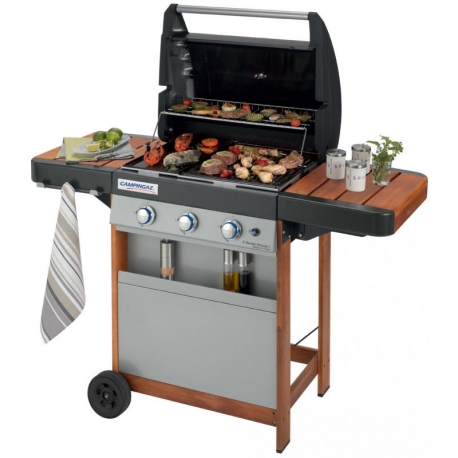 Barbacoa de gas campingaz 3 series woody lx