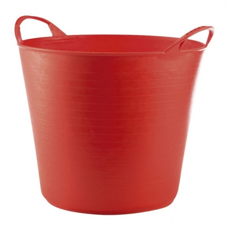 Cubo flexible multiusos 26 lt rojo