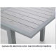 Mesa aluminio extensible dark 152-210x90 cm