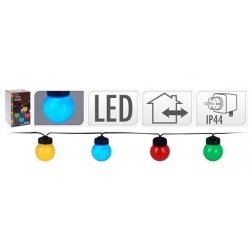 Guirnalda led 20 lamparas 5cm microled luz colores