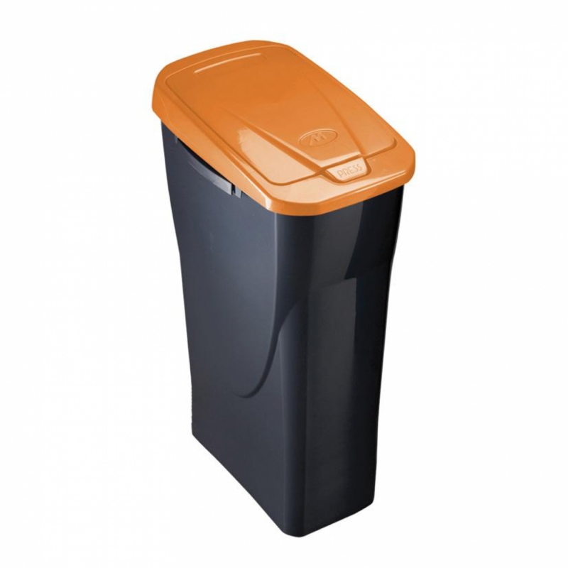 ⇒ Cubo con tapa ecobin 25 l naranja ▷ Precio. ▷ Comprar con los Mejores  Precios. Ofertas online