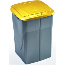 Cubo de reciclaje ecobin 45l amarillo