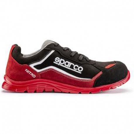 Zapato seguridad sparco nitro s3 negro rojo talla 48