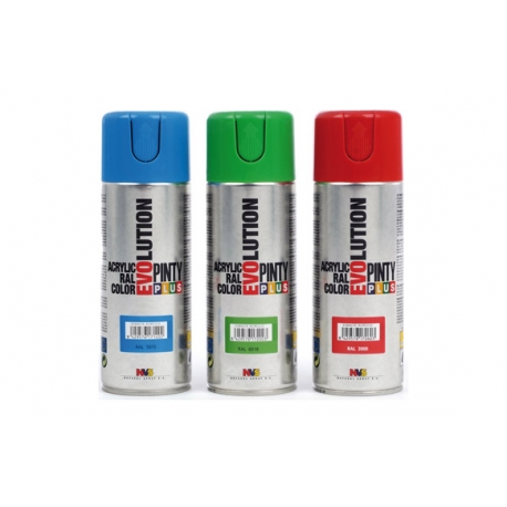 Pintura spray acrilica pintyplus azul 520 cc