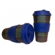 Taza bamboo con tapa 400 ml tartan