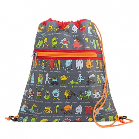 Mochila cuerdas infantil tyrrell monstruos