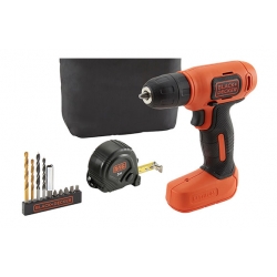 Taladro atornillador bateria black and decker 7,2 v 11 accesorios