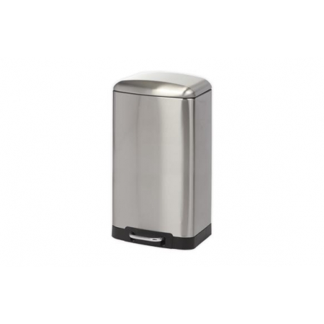 Cubo de basura gris metal 20 litros