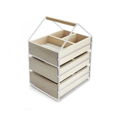 Organizador joyas madera metal