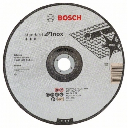 Disco de corte recto bosch 230 x 1,9 mm inox rapido