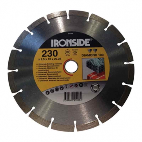 Disco de diamante ironside obra 230x2,5x10 mm