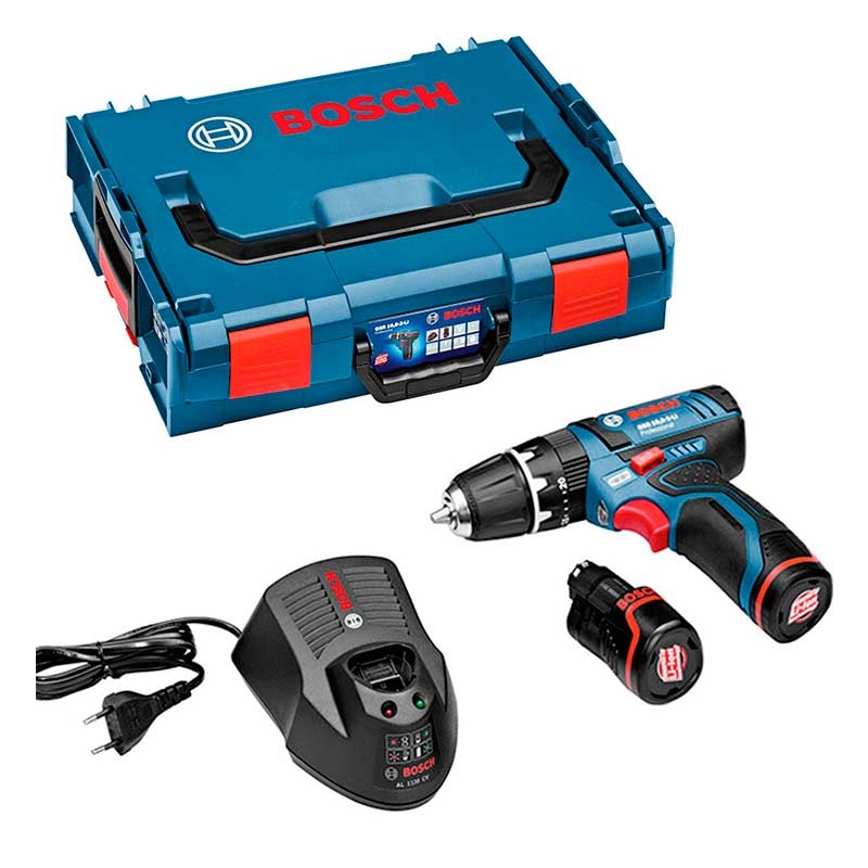 TALADRO PERCUTOR BATERÍA BOSCH GSB 12V-15 12V 2AH