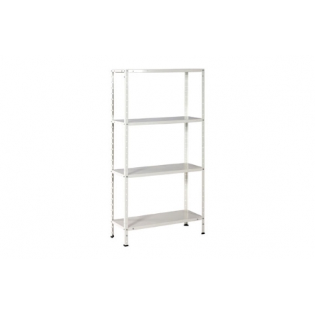 ⇒ Estanteria metalica ironside 4 estantes blanca 150 x 75 x30 cm ▷ Precio.  ▷ Comprar con los Mejores Precios. Ofertas online