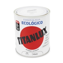 Esmalte ecologico al agua 750 ml titanlux 566 - blanco