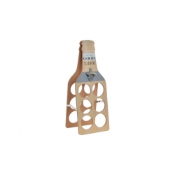 Botellero madera con abridor item cheers 6 botellas cerveza