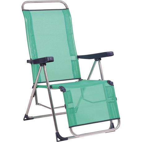 Sillon relax alco posiciones c/ reposapies turquesa