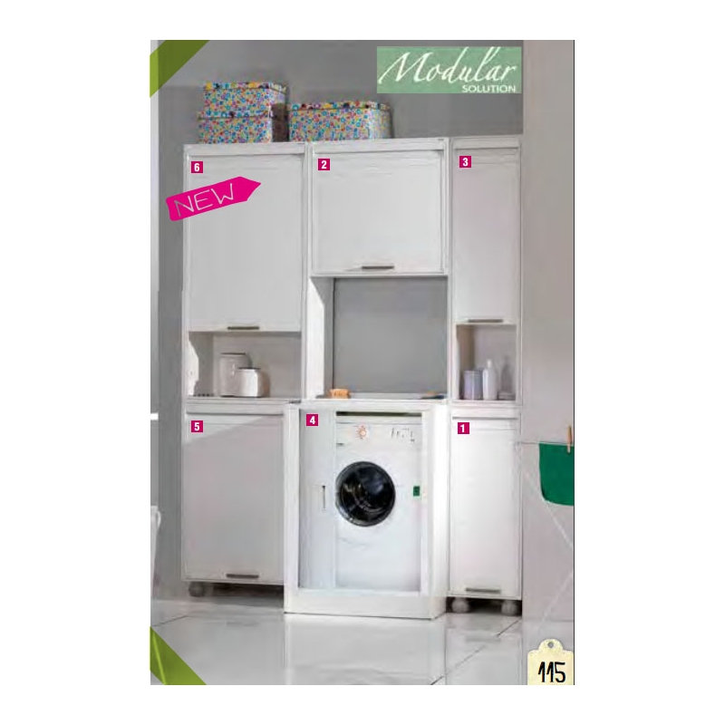 ⇒ Mueble lavadora garofalo 90,5 x 70,5 x 59,5 cm puerta corredera